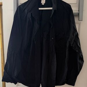 a new day Women's Black Button Down Shirt